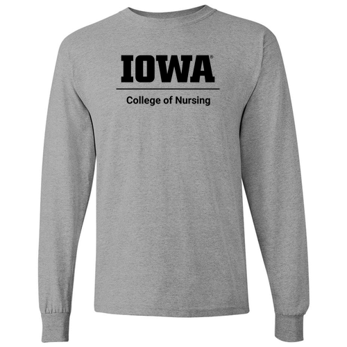 Gildan Heavy Cotton Longsleeve Basic T-Shirt -- Sport Grey