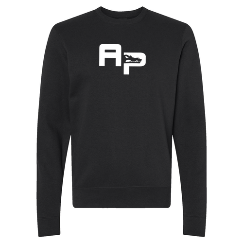 J. America BTB Fleece Crewneck Sweatshirt -- Black