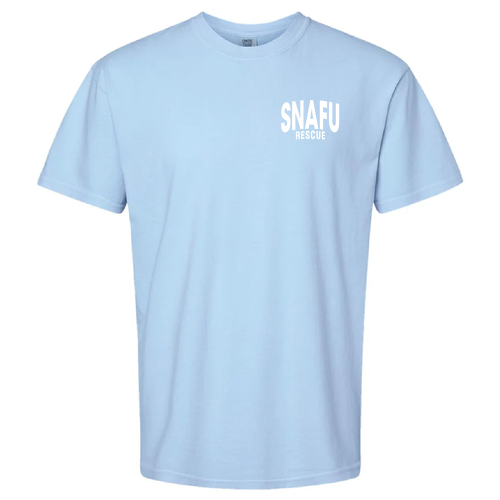 Left Chest Comfort Colors Unisex Garment-Dyed Heavyweight T-Shirt -- Hydrangea