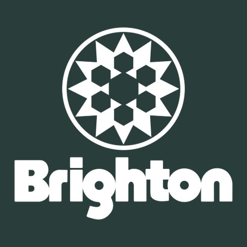 Brighton Logo 2 White Ink -- Crewneck Sweatshirt Forest