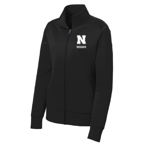 Ladies Sport Tek  Sport Wick Fleece Full Zip Jacket -- Black