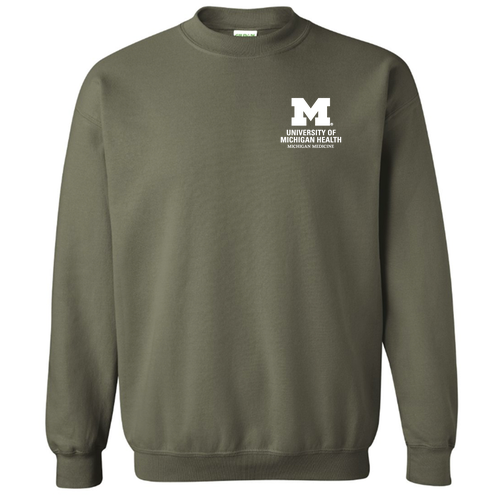 Mens/Unisex Gildan Heavy Blend Crew Neck Sweatshirt -- Military Green