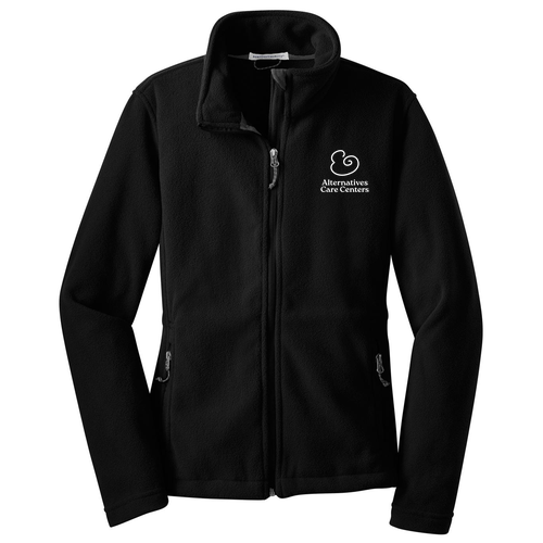 Port Authority Ladies Fleece Jacket -- Black