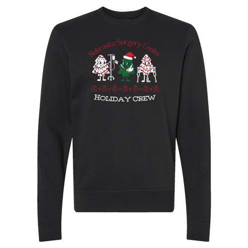 J. America BTB Fleece Crew -- Black
