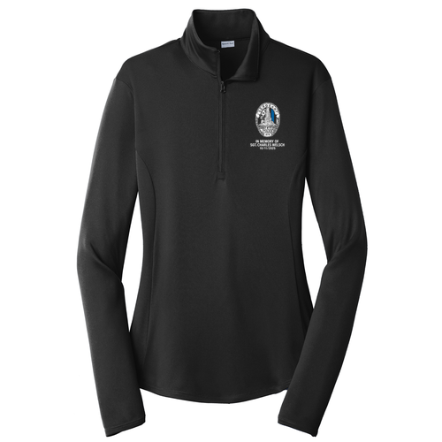 Sport-Tek Ladies PosiCharge Competitor Quarter Zip Pullover -- Black