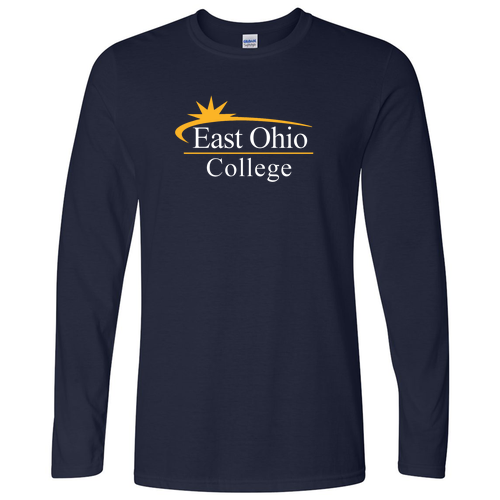 Gildan Softstyle Longsleeve T Shirt -- Navy