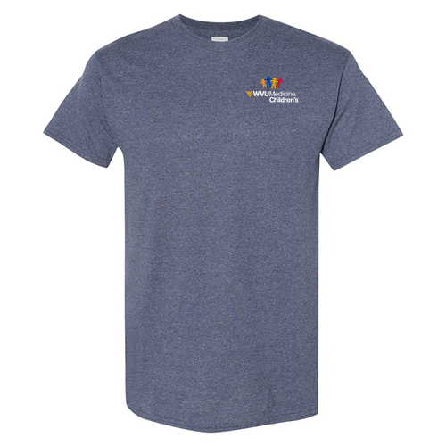 WVU Medicine Children's Gildan Heavy Cotton Basic T-Shirt -- Heather Navy