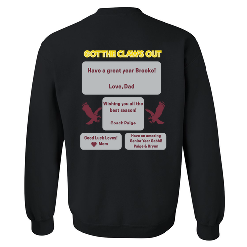 Got the Claws Out Sweatshirt -- Black