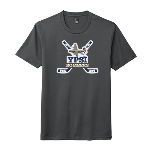 District Made Mens Perfect Tri Crew Tee -- Charcoal