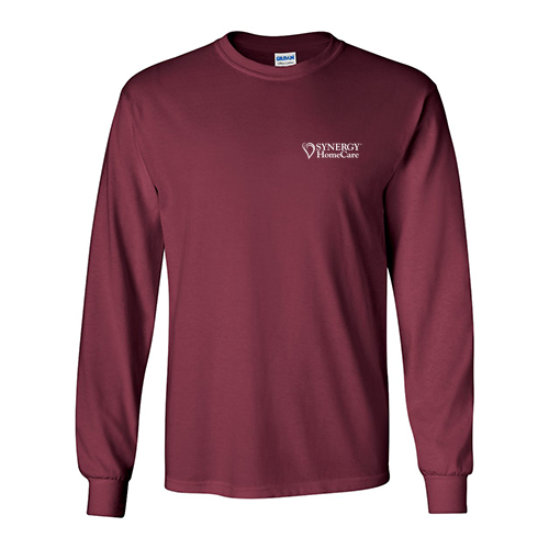 Gildan Ultra Cotton Longsleeve Basic T-Shirt -- Maroon