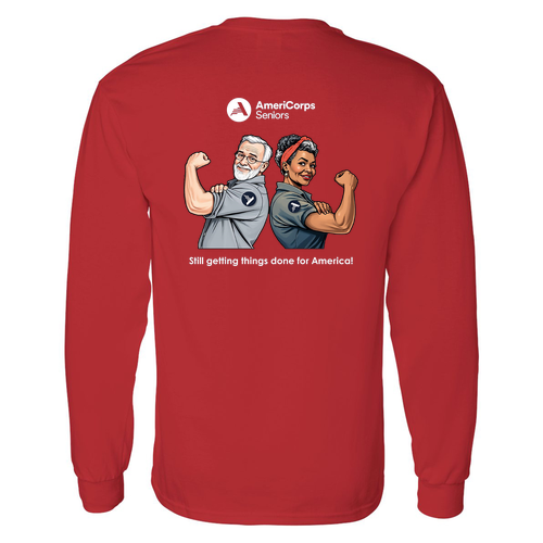 Gildan Heavy Cotton Longsleeve Basic T-Shirt -- Red