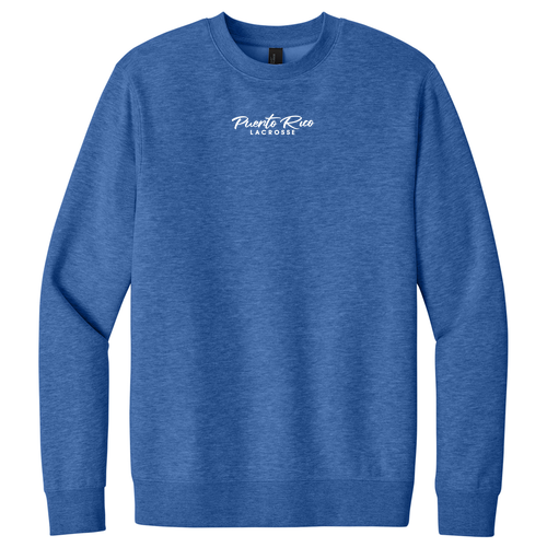 Embroidered Text Crewneck Sweatshirt -- Royal Frost