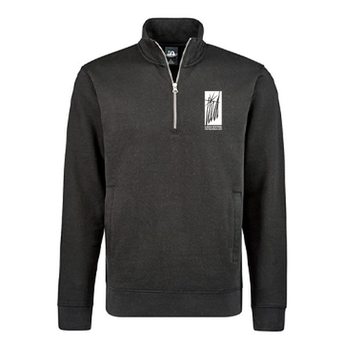 J America BTB Fleece 1/4 zip -- Black