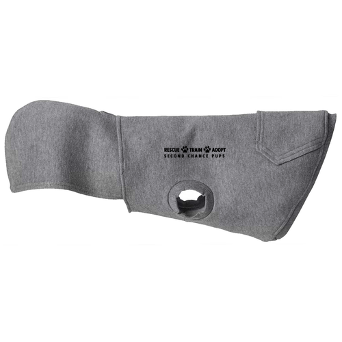 Doggie Skins Three-End Fleece Pet Hoodie -- Granite Heather