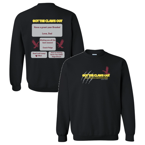 Got the Claws Out Sweatshirt -- Black