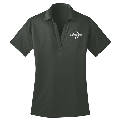 Ladies CS Port Authority Silk Touch Performance Polo -- Steel Grey