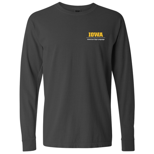 Comfort Colors Ringspun Long Sleeve Tee -- Pepper