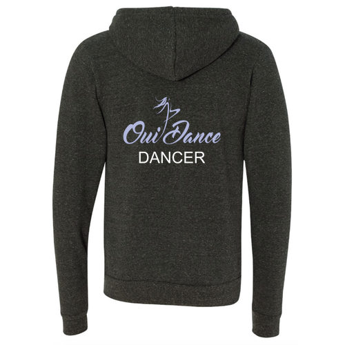 Bella Canvas Triblend Sponge Fleece Full-Zip Hoodie -- Dancer