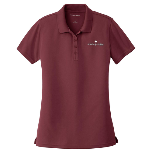 Ladies Burgundy Dry Zone UV Micro Mesh Polo