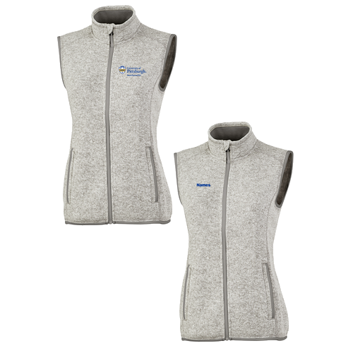 Charles River Womens Pacific Heathered Vest -- Light Grey Heather