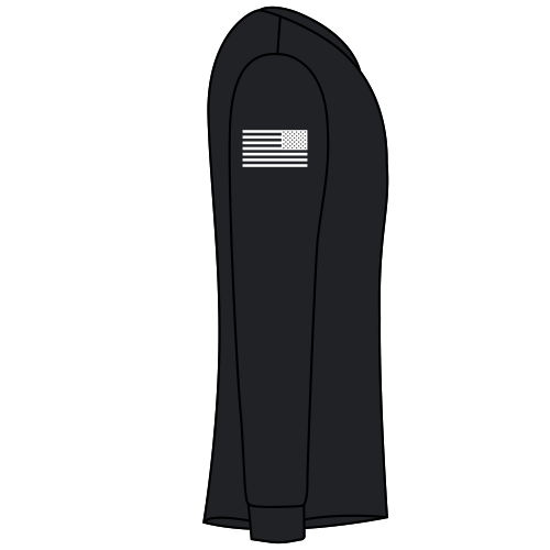 Evanston Police Long Sleeve Tee -- Black