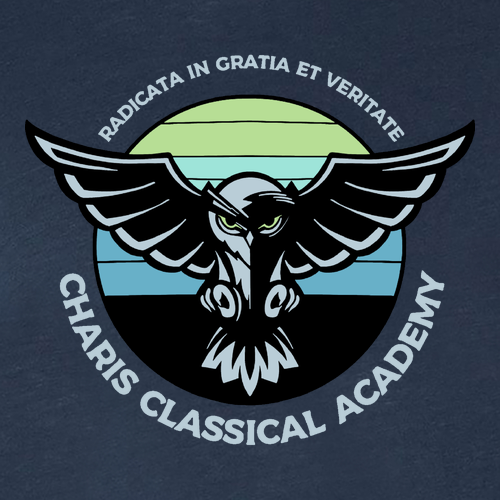 Charis Academy Bella Canvas Triblend T-Shirt -- Navy TriBlend