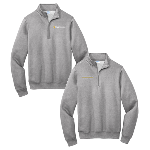 Port and Company Core Fleece Quarter-Zip Pullover Sweatshirt -- Dark Heather Grey