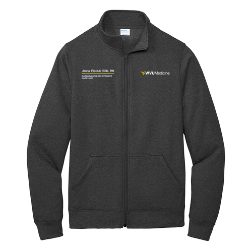 Port and Company Core Fleece Quarter-Zip Pullover Sweatshirt -- Dark Heather Grey