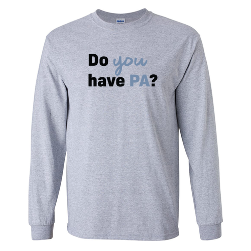 Gildan Ultra Cotton Longsleeve Basic T-Shirt -- Sport Grey