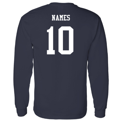 Gildan Heavy Cotton Longsleeve Basic T-Shirt -- Navy