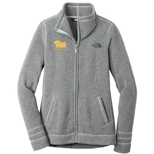 The North Face Ladies Sweater Fleece Jacket -- Medium Grey Heather