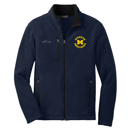 Eddie Bauer Full Zip Fleece Jacket -- River Blue Navy