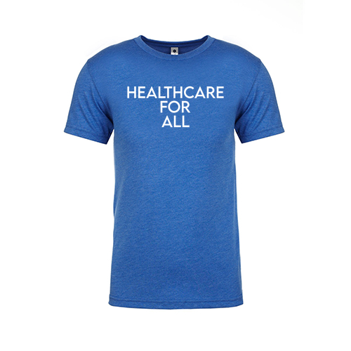Mens/Unisex Next Level Soft Fitted Triblend Tee -- Vintage Royal, Healthcare for All