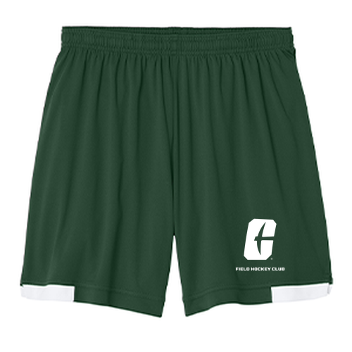 Sport-Tek® Club 7” Short -- Forest Green / White