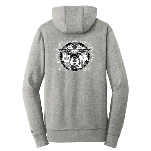 New Era French Terry Pullover Hoodie -- Light Graphite Twist