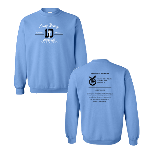 Adult Gildan Heavy Blend Crew Neck Sweatshirt -- Carolina Blue