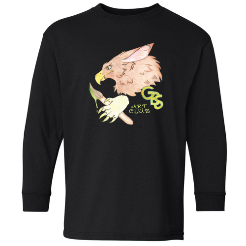 Gildan Youth Heavy Cotton Longsleeve -- Black