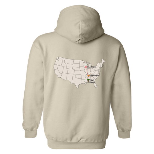 Gildan Heavy Blend Hooded Sweatshirt -- Sand