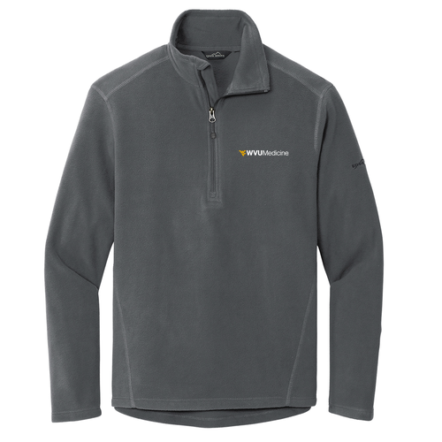 Eddie Bauer Half Zip Microfleece Jacket -- Grey Steel