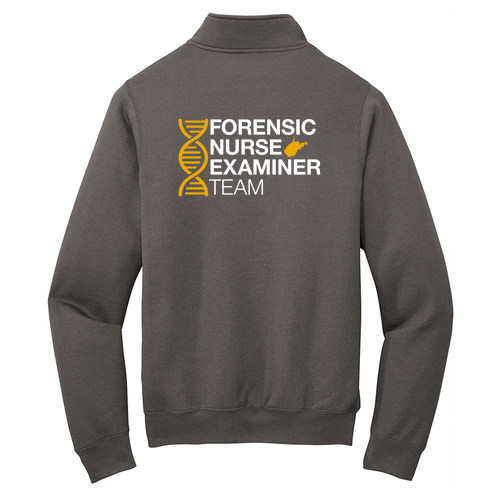 Port and Company Core Fleece Quarter-Zip Pullover Sweatshirt -- Charcoal