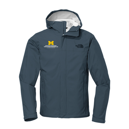 Mens/Unisex The North Face DryVent Rain Jacket -- Shady Blue, Stacked Logo