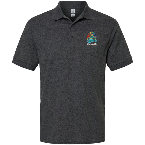 Gildan DryBlend Jersey Polo -- Dark Heather
