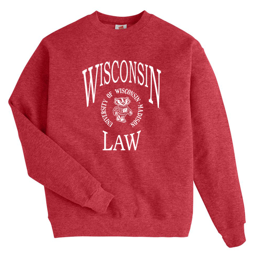 Hanes EcoSmart Crewneck Sweatshirt -- Heather Red