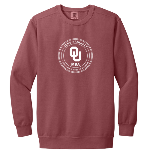 Comfort Colors Adult Crewneck Sweatshirt -- Crimson