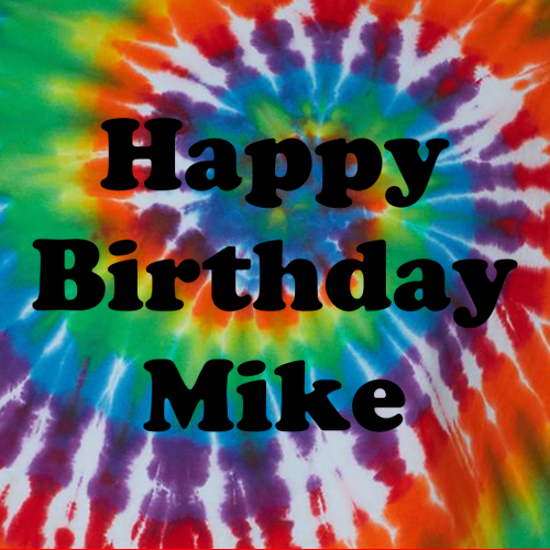 Tie-Dyed Multi-Color Spiral Short Sleeve T-shirt -- Michelangelo
