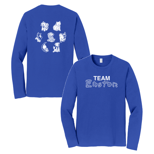 Port and Company Long Sleeve Fan Favorite Tee -- True Royal