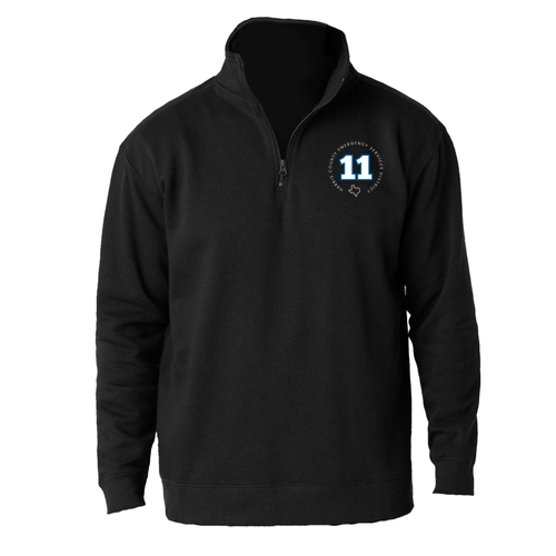 Cotton Heritage Quarter Zip Fleece -- Black
