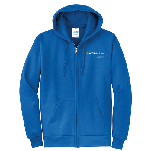 Port and Company Classic Full Zip Hooded Sweatshirt -- Royal