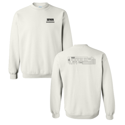 Gildan Heavy Blend Crew Neck Sweatshirt -- White