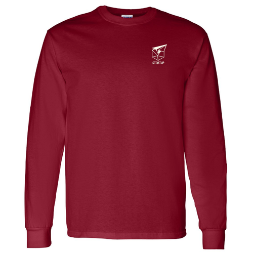 Gildan Heavy Cotton Longsleeve Basic T-Shirt -- Garnet